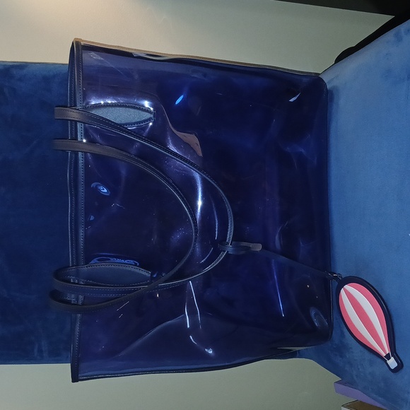 Kate Spade Up, Up & Away Hot Air Balloon Large Tote in Deep Cornflower - Picture 6 of 13